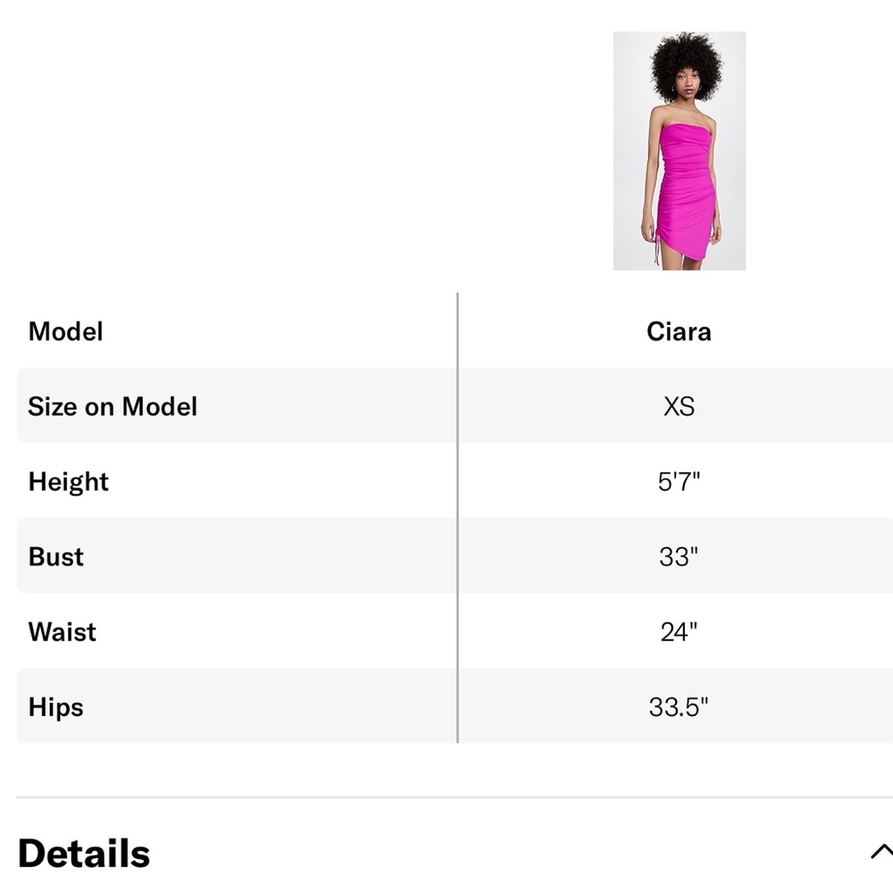NWT Susana Monaco Gathered Side Tube Dress | Size M - Picture 6 of 9